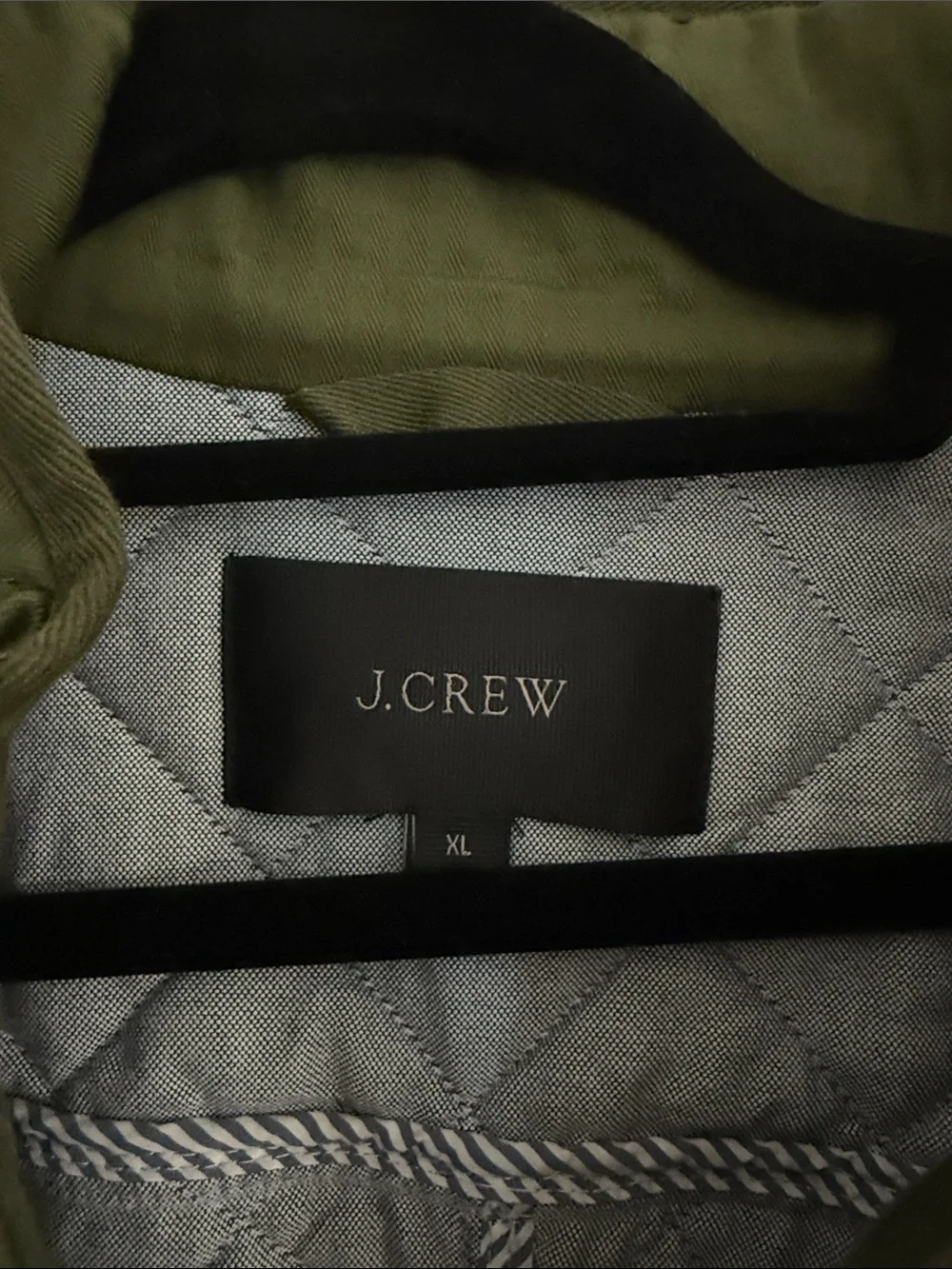 J. Crew women's Quilted Olive Green Field Jacket